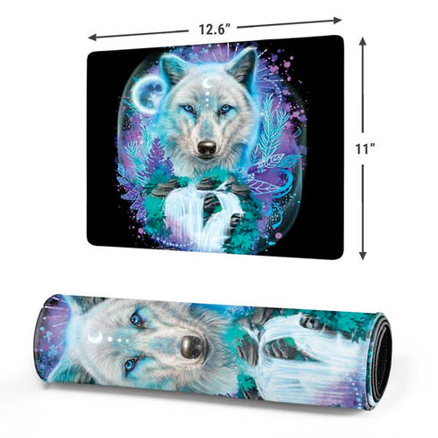 Night Wolf by Sheena Pike Gaming Mouse Pad